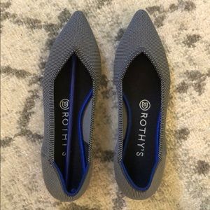 Grey Rothy’s pointed-toe flats